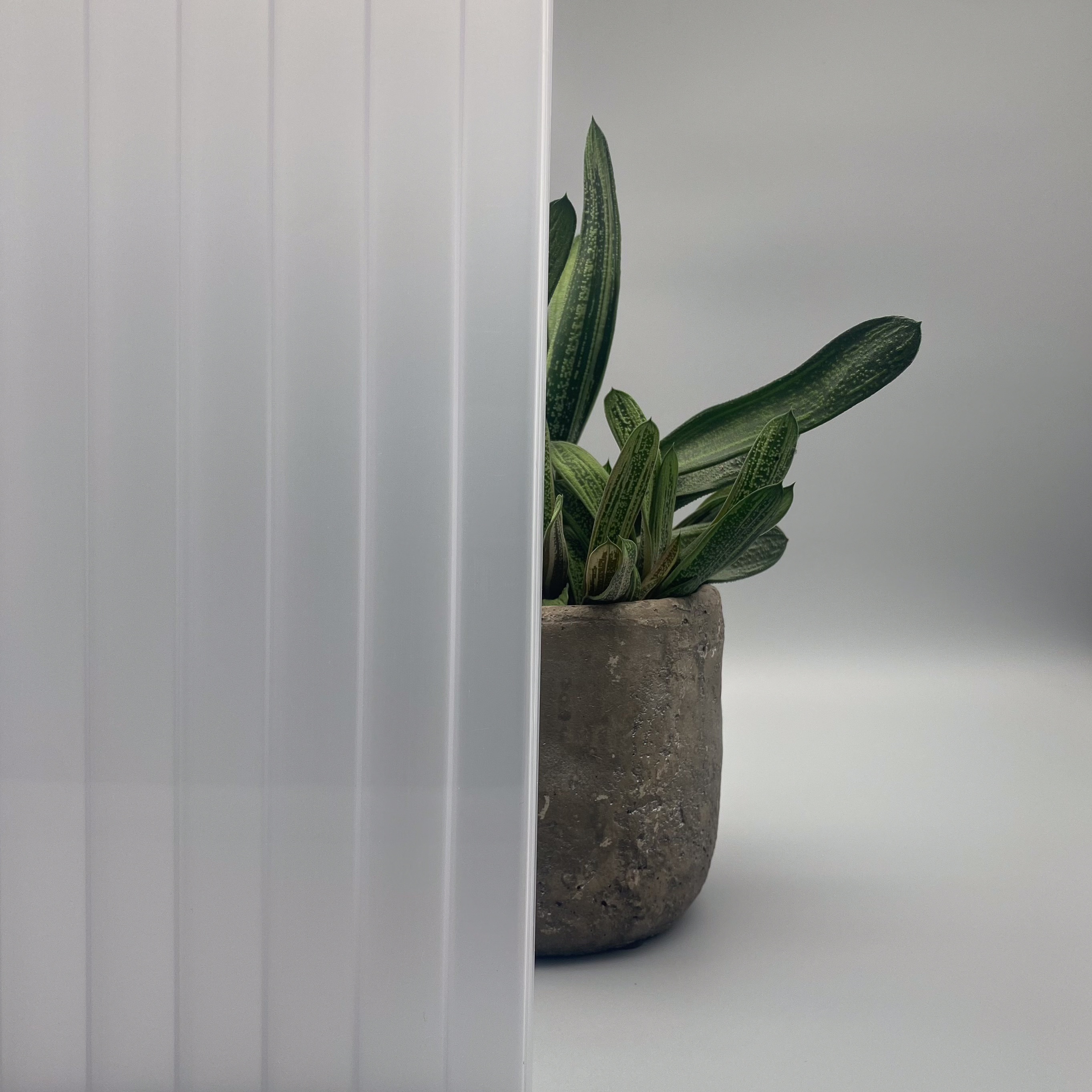 Stegplatten Komplettset Opal Lexan 16mm